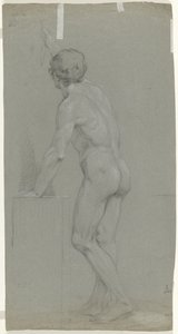 Standing Male Nude, Seen from the Back to the Left by Anonymous
