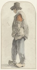 Standing Farm Boy, Facing Left