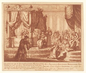 Deathbed of Empress Eleonora of Palatinate-Neuburg, January 19, 1720 by Anonymous