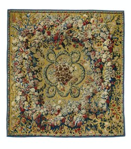 Carpet with Flower Garlands by Anonymous