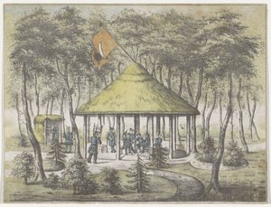Temple and Garden in Boekel, 1831