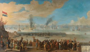 The Battle near Livorno (14 March 1653) by Anonymous