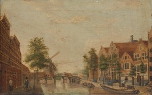 The Brouwersgracht in Amsterdam by Anonymous