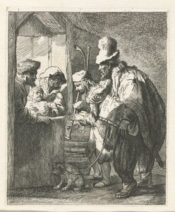 The Strolling Musicians by Anonymous