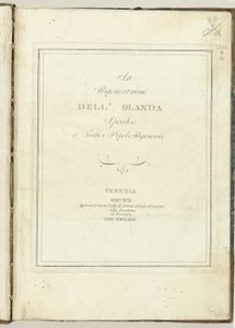 Title Page for: The Regeneration of Holland, 1799 by Anonymous