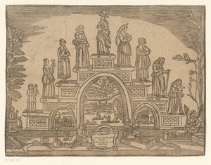 Staircase of Old Age with Women