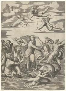 Triumph of Galatea with Tritons, Nereids, and Putti by Anonymous