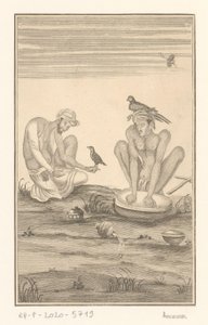 Two Indian Falconers by Anonymous