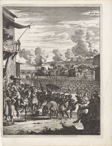 Two Indian Princes Bowing to Rijcklof van Goens in Kollam by Anonymous