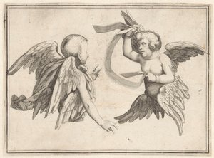 Two Cherubs by Anonymous