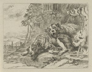 Two Lying Dogs by Anonymous