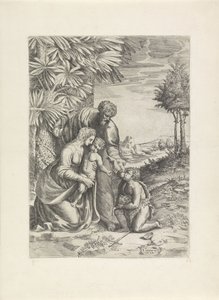 Two Women Pouring Water Over a Man by Anonymous