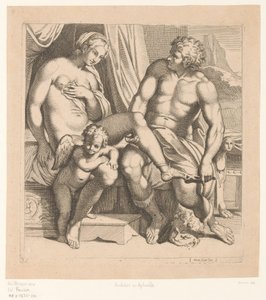 Venus and Anchises (Paintings in Palazzo Farnese in Rome) by Anonymous