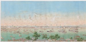 View of the Pearl River with the City of Canton