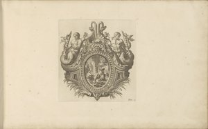Vignette with Two Mermaids by Anonymous