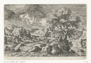 Vision on an Island Landscapes with Mythological and Biblical Representations (series title) by Anonymous