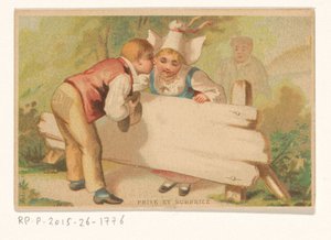 Business Card of Widow Joseph van Ishoven, Bookseller in Antwerp by Anonymous
