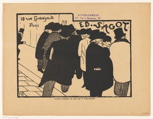 Business Card of Print Dealer Edmond Sagot in Paris by Anonymous