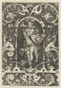 Flat Decoration with Hearing (Personifications of the Five Senses)