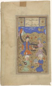 Royally Dressed Person in a Hilly Landscape
