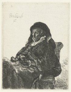 Widow with Black Gloves (Rembrandt