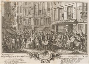 Wind Trade in the Rue Quinquempoix, 1720 by Anonymous