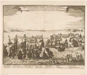 Naval Battle Between the Swedish and Danish Fleets in the Belt, 1644