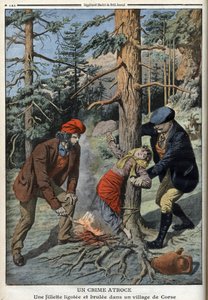 A girl tied up and burned in a village of Corsica - The Petit Journal, May 1 by Anonymous Anonymous
