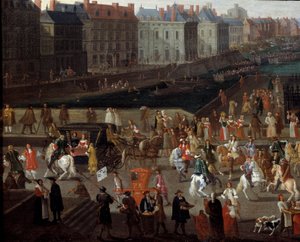 Activities and Passage on the Pont Neuf in Paris by Anonymous Anonymous