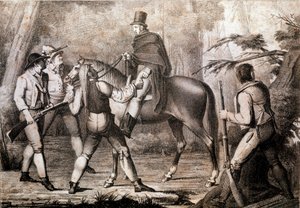 Brigands Attacking a Horse Traveller by Anonymous Anonymous