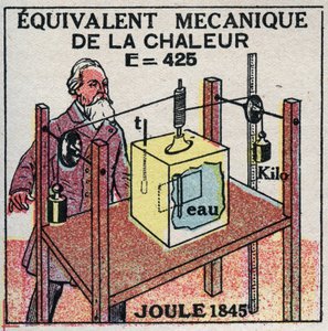 Calorimetry: mechanical equivalent of heat discovered by James Prescott Joule (1818-1889) in 1845 by Anonymous Anonymous