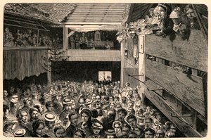 Celebration of the Catholic worship in Porrentruy, Switzerland in 1874, after a photograph. Engraving in Les Missions Catholiques au XIXeme Siecle by Louis-Eugene Louvet. Private collection. by Anonymous Anonymous