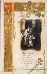Ceremony of confirmation (pious image)