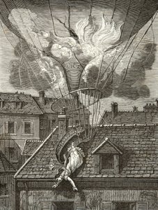 Dramatic Death of Madame Sophie Blanchard, Aeronaut on 6 July 1819 Above the Gardens of Tivoli in Paris by Anonymous Anonymous