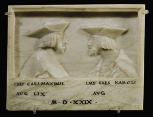 Emperor Maximilian I and His Grandson Emperor Karl V by Anonymous Anonymous