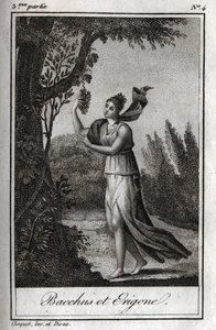 Erigo and Bacchus, Engraving of 1819 in 