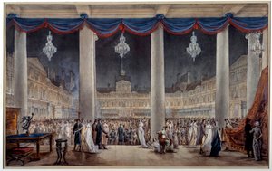 Exhibition of Industrial Products in the Courtyard Square of the Louvre in 1801 by Anonymous Anonymous