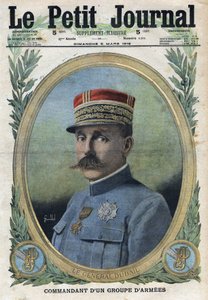 First World War 1914-1918. Portrait of General Auguste Dubail (1851-1934). In Le Petite Journal, on 5/03/1916. Private Collection by Anonymous Anonymous