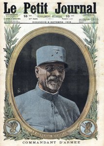 First World War 1914-1918. Portrait of General Joseph Alfred Micheler (1861-1931) in Le Petit Journal, on 8/10/1916 by Anonymous Anonymous
