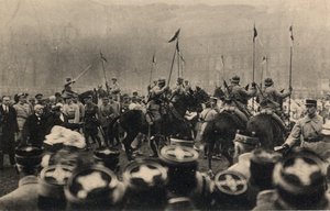 First World War 1914-1918: visit of French president Raymond Poincare (1860-1934) and president of the council, Georges Clemenceau (1841-1929) to Metz on December 8 by Anonymous Anonymous