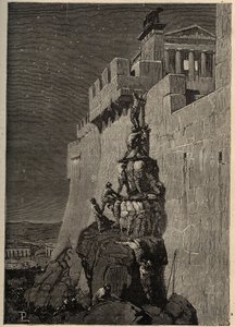 Gauls trying to seize the Capitol (390 BC) by Anonymous Anonymous