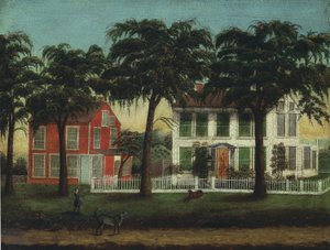 Houses on the Fox River, Illinois by Anonymous Anonymous