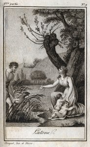 Leto, Letone, Latona. Engraving of 1819 in 