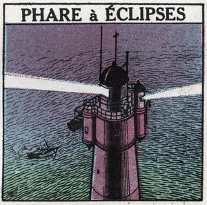 Light Signals: Eclipses Lighthouse. Anonymous illustration of 1925. Private collection.