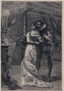 Lucrezia Borgia with her first husband Giovanni Sforza d