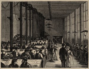 Paris, Ecole Municipale Professionelle Diderot - engraving 1890 by Anonymous Anonymous