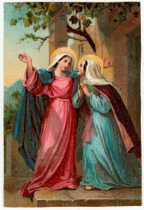 Pious image: The Visitation of Mary to Elizabeth