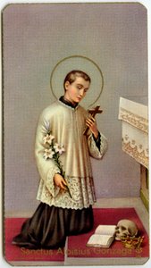 Aloysius Gonzaga Worshipping the Cross