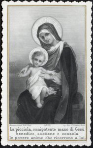 Jesus as a Child in the Arms of His Mother Mary by Anonymous Anonymous