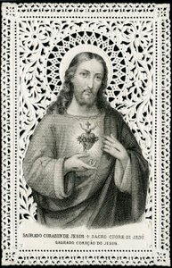 Pious image: Jesus with Sacred Heart by Anonymous Anonymous